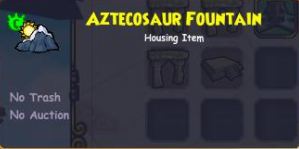 aztecosaur fountain info