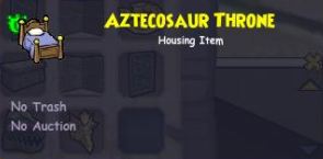 aztecosaur throne info