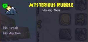 mysterious rubble info