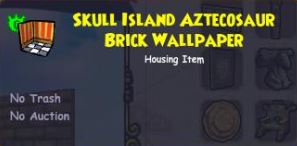 skull island aztecosaur brick wallpaper info