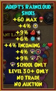 Wizard101 W101 Level 30 Crafted Boots Aquila