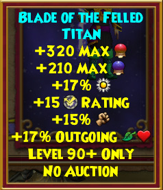 Wizard101 Blade of the Felled Titan