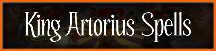 King Artorius Spells Banner