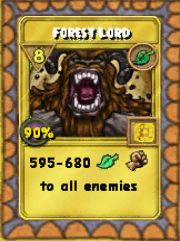 Forest Lord Treasure Card
