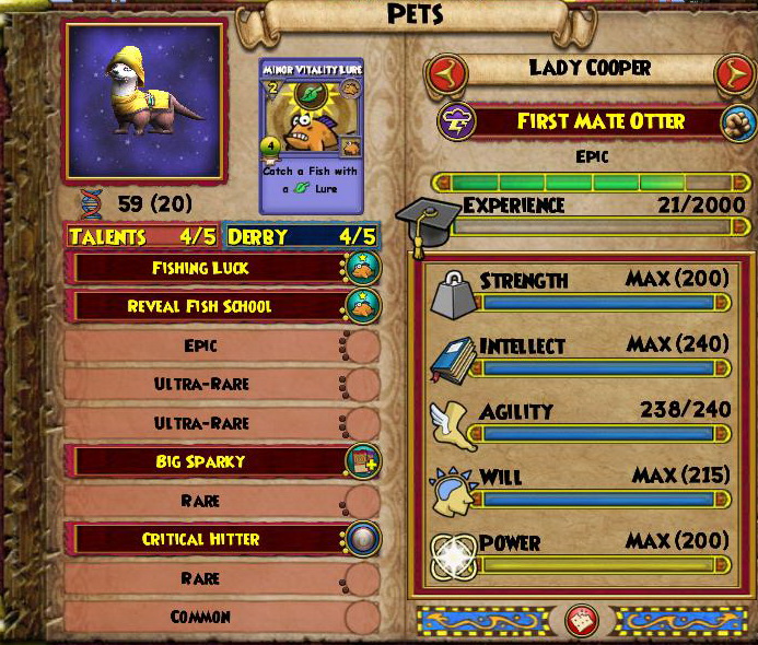 Pet talents_epic