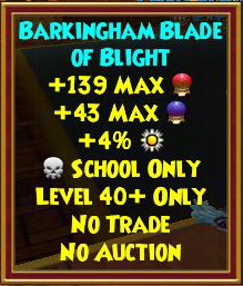 Barkigham Blade of Blight death athame