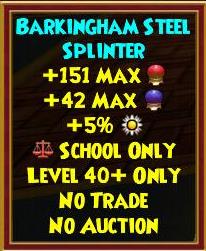 Barkingham Steel Splinter