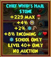 Chief Whip's hail Stone ice ring l40