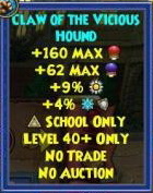 Claw of the Vicious Hound myth athame l40