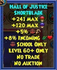 Hall of Justice Shortblade bal athame l60