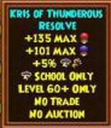 Kris of Thunderous Resolve storm athame l60