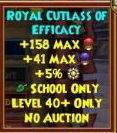 Royal Cutlass of Efficacy