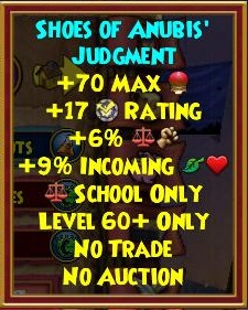 Shoes of Anubis Judgment 60