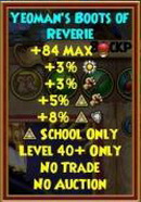 Yeoman's Boots of Reverie myth boots l40