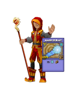 Fire wizard, ice wand