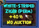 White-Striped Ziger mount