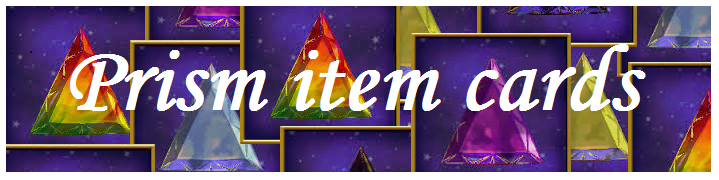 prism item card triangle jewels card-giving triangle jewels
