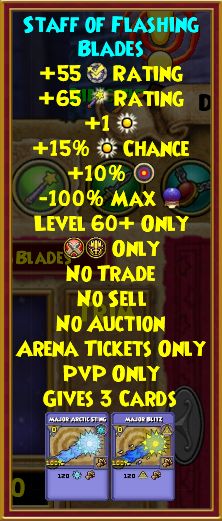 Staff of Flashing Blades Best Wands for Lower Level PvP