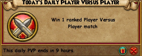 PvP daily assignments: win 1 ranked match