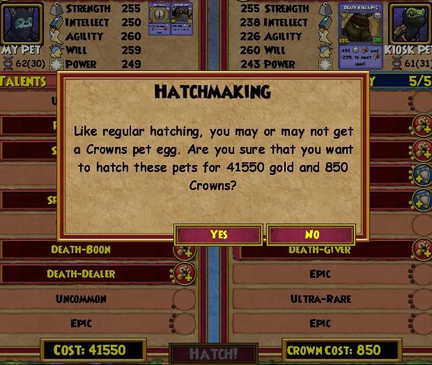 HatchMaking - crown hatch