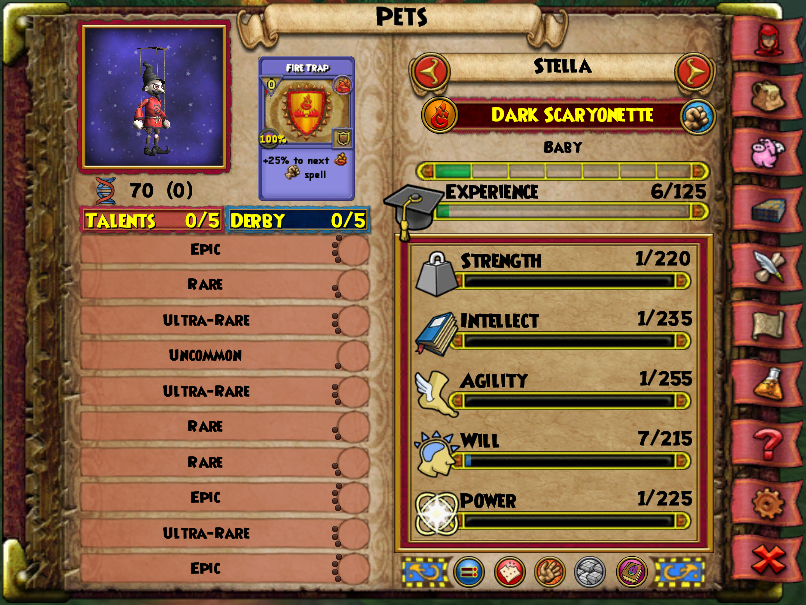 Elven Nightmare Pack - Dark Pet Stats