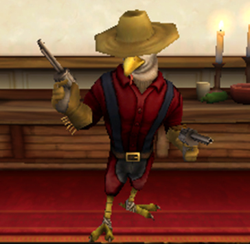 Chicken Ranger, a chicken lawman from Cool Ranch