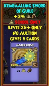 Kembaalung Sword of Guile myth wand l25