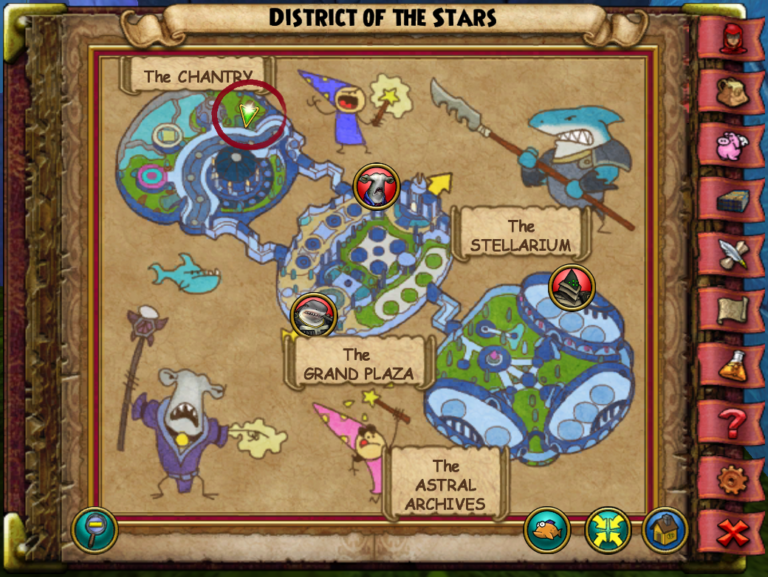 wizard101 the stellarium training spells