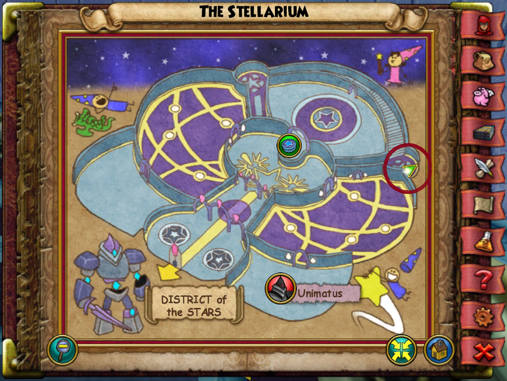 wizard101 the stellarium training spells