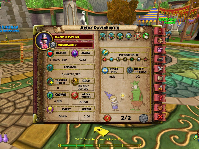 Solid 56% power-pip chance.