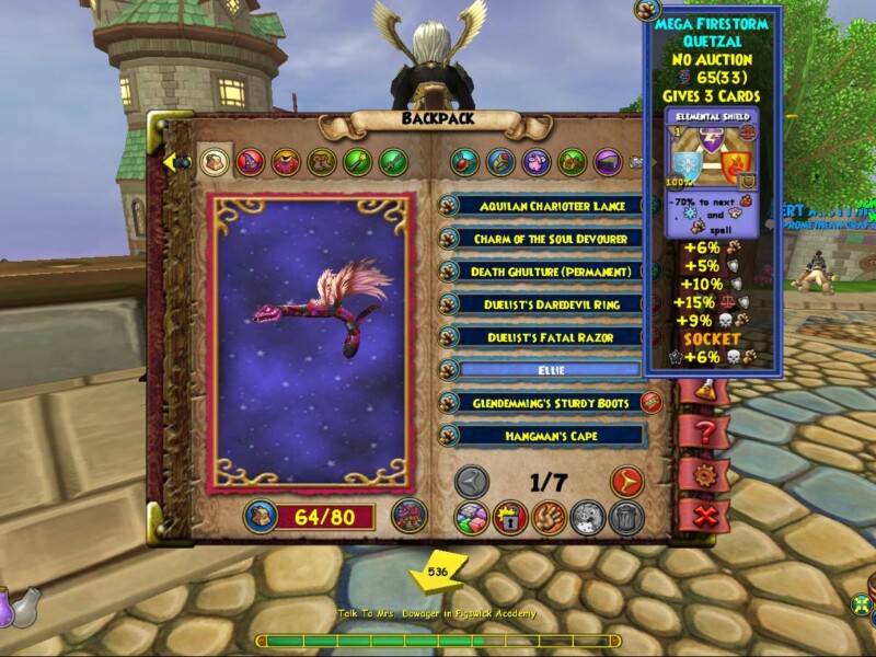 Old-school gear choice. Warlord boots+waterworks gear with pretty unique pet type.