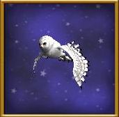 white winter owl pets in polaris
